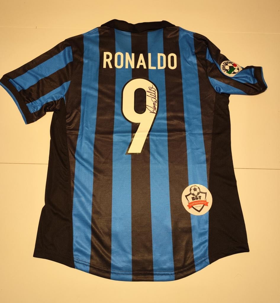 Gesigneerd Ronaldo Lima Inter Milan Shirt - Maat L, Verzamelen, Sportartikelen en Voetbal, Verzenden, ., .., .