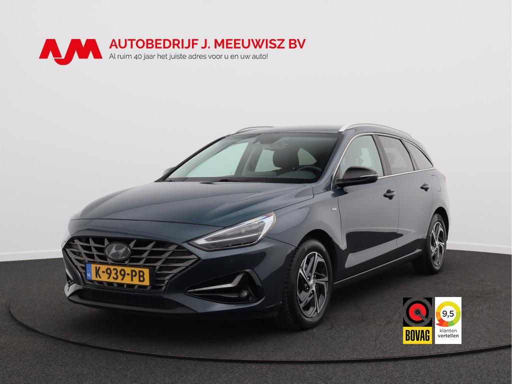 Hyundai i30 Wagon 1.5 T-GDi MHEV Premium/ compleet/ automaat, Stof, Gebruikt, 4 cilinders, Blauw