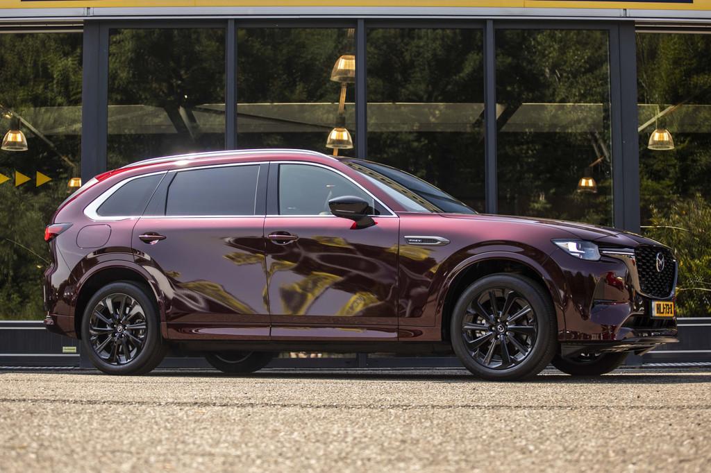 Mazda CX-80 2.5 e-SkyActiv PHEV Takumi Plus 7P (bj 2024), Auto's, Mazda, Gebruikt, Euro 6, CX-80, Leder