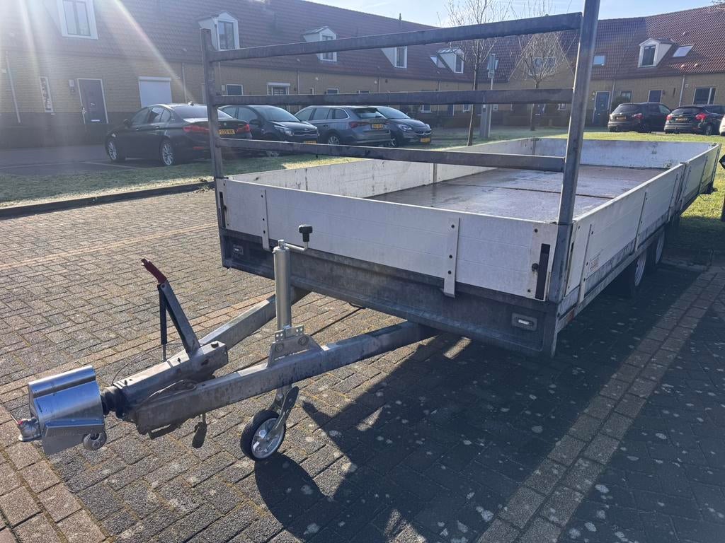 Hulco plateau wagen 5 x 2   3500 kg, Ophalen of Verzenden, Gebruikt
