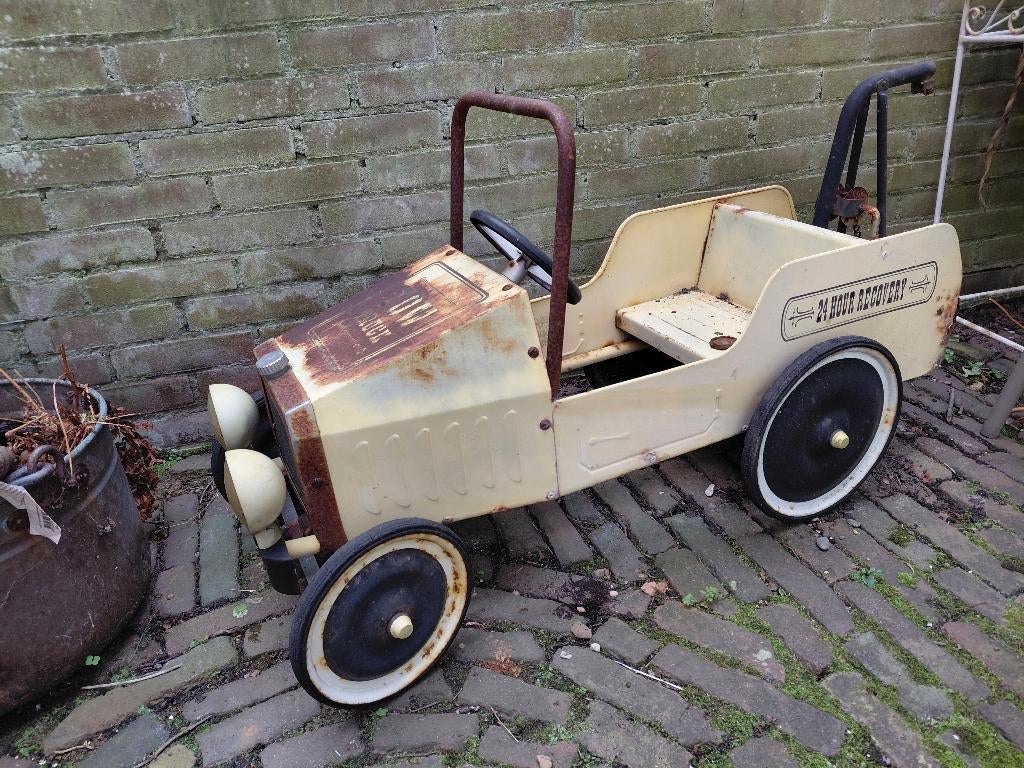 metalen kinder trapauto, Antiek en Kunst, Antiek | Speelgoed, Ophalen