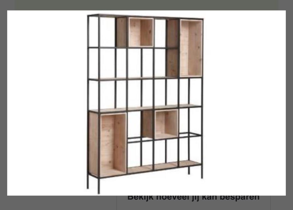 Vakjeskast, Ophalen, Met plank(en), Zo goed als nieuw, 150 tot 200 cm