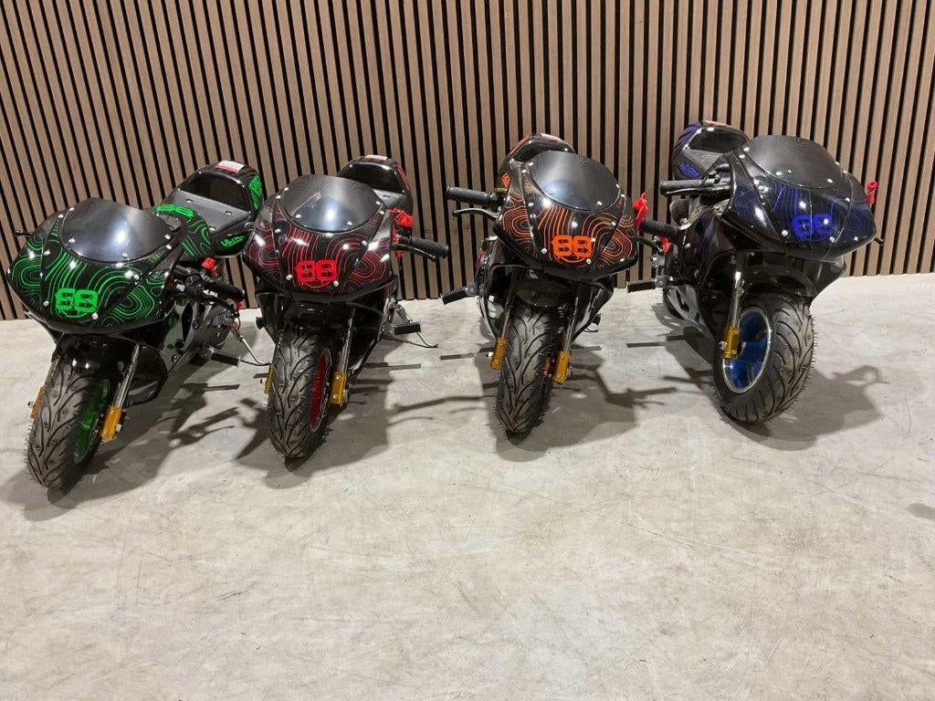 Pitbike pocketbike mini bike 49 cc nieuw in 4 kleuren ‼️, Fietsen en Brommers, Minibikes, Midibikes en Pitbikes, Ophalen, Ultra motocross