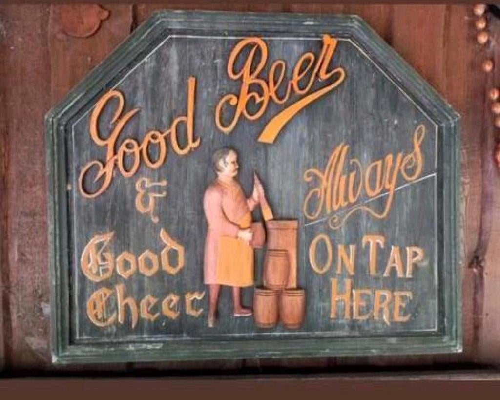 Antiek Engels Pub Uithangbord - Good Beer & Good Cheer, Ophalen of Verzenden