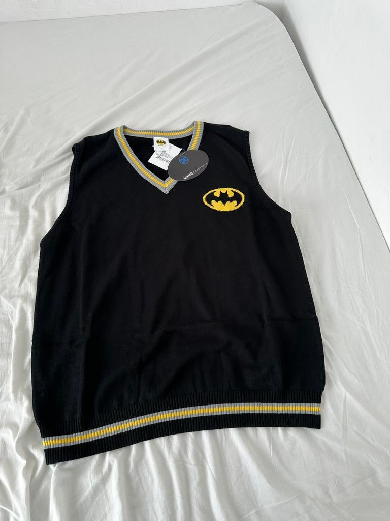 Nieuwe Batman V-neck spencer trui, Ophalen of Verzenden, Nieuw, Maat 48/50 (M), Zwart