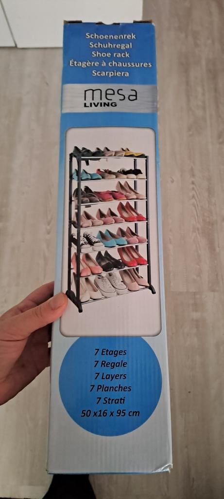 Nieuw schoenenrek 7 etages, Ophalen of Verzenden, Nieuw