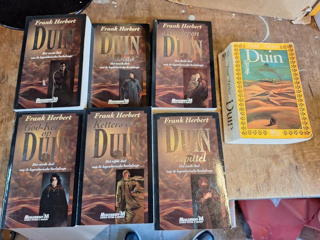 Vintage boeken Frank Herbert Dune Duin uit 1978 + 1997, Boeken, Fantasy, Ophalen of Verzenden, Gelezen