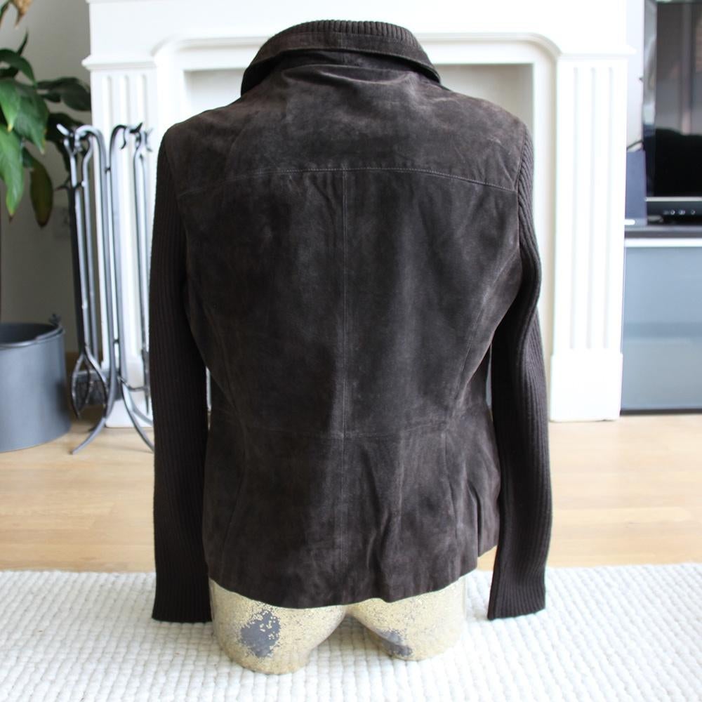 Leren Gina Mariolana Jas (Maat 44) € 65,-, Kleding | Dames, Bruin, Maat 42/44 (L), Ophalen of Verzenden, Zo goed als nieuw