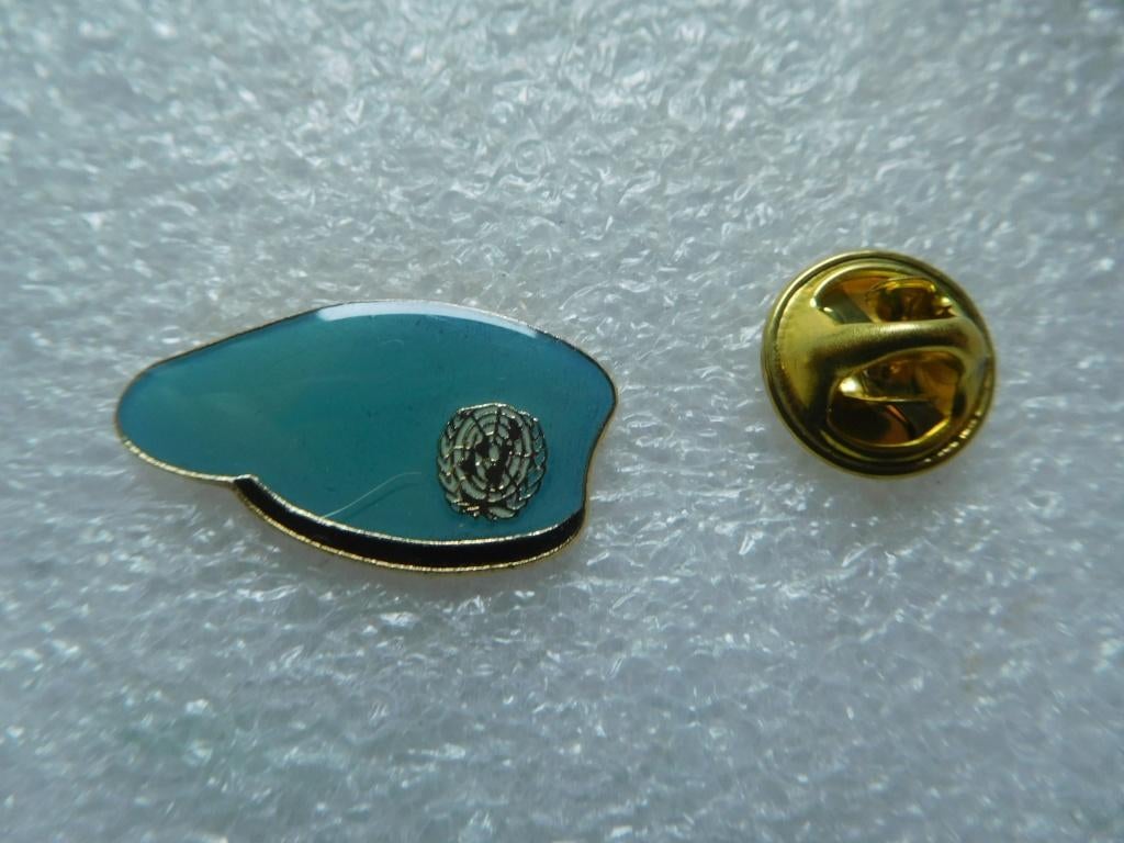 pin blauwe baret, Ophalen of Verzenden, Zo goed als nieuw, Overige onderwerpen
