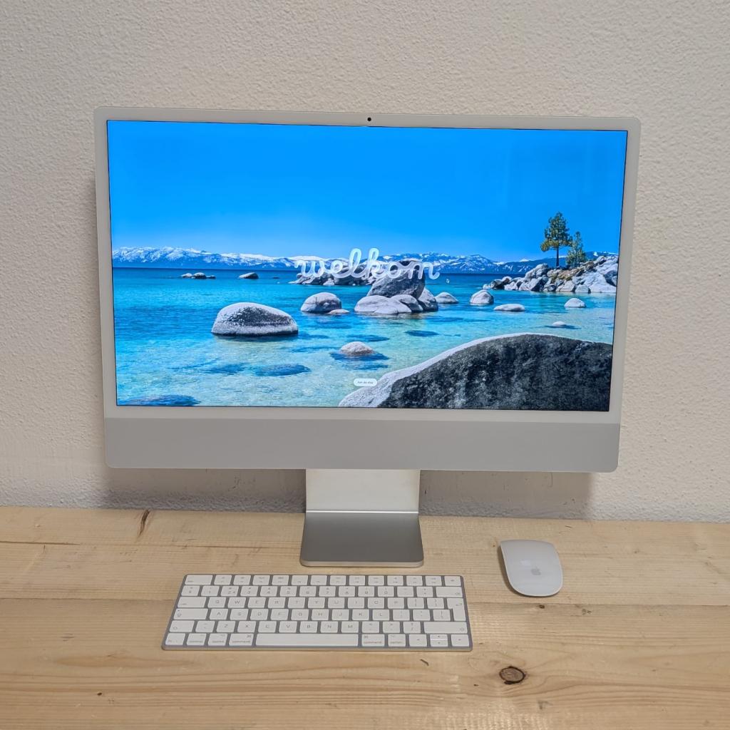 Apple iMac 2021 m1 8Gb 256Gb SSD Zilver - Computer - ZGAN, Computers en Software, Apple Desktops, Ruilrijk, Zo goed als nieuw
