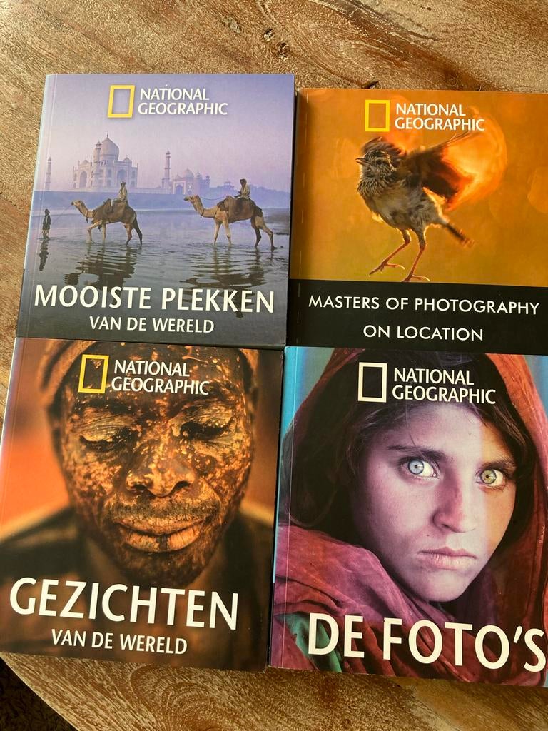 4 National Geographic Boeken, Boeken, Ophalen of Verzenden, Zo goed als nieuw, Fotografie algemeen
