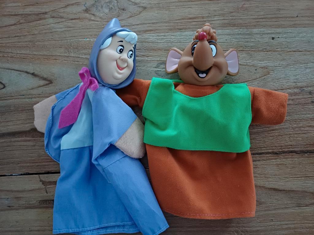 2 oude poppenkast poppen., Ophalen of Verzenden, Zo goed als nieuw, Overige typen