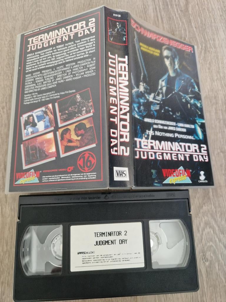 Terminator 2: Judgment Day - VHS Klassieker, Vanaf 16 jaar, Ophalen of Verzenden, Gebruikt, Actie en Avontuur