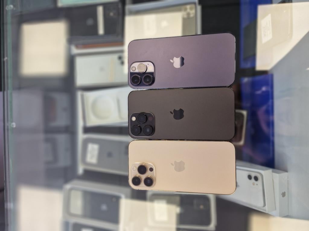 3x IPhone 14 Pro Max 2jaar garantie, Ophalen of Verzenden, Zo goed als nieuw, Goud, 128 GB