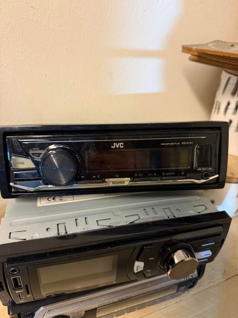 JVC KD-X141 Autoradio - USB, MP3, WMA, FLAC, Ophalen of Verzenden, Gebruikt
