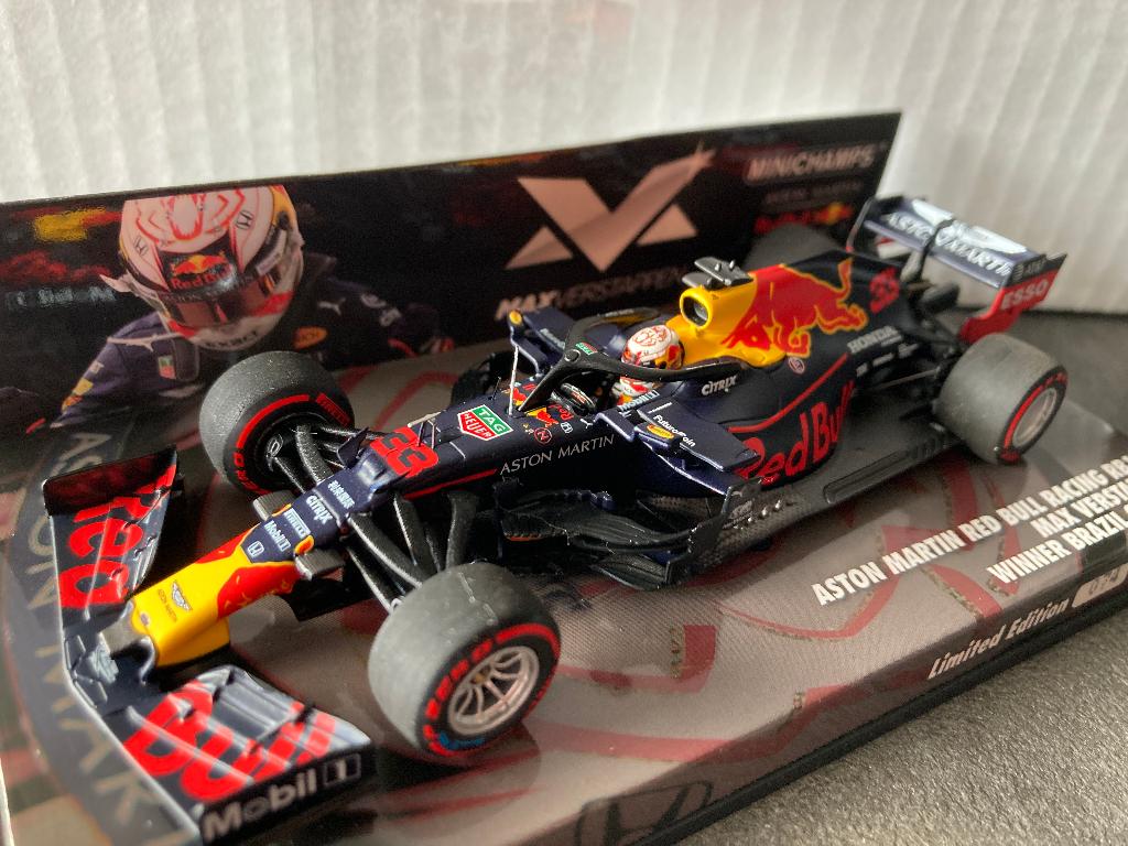 ✅ Max Verstappen 1:43 editie 56 Winner Brazil GP 2019 RB15, Ophalen of Verzenden, Nieuw, Formule 1