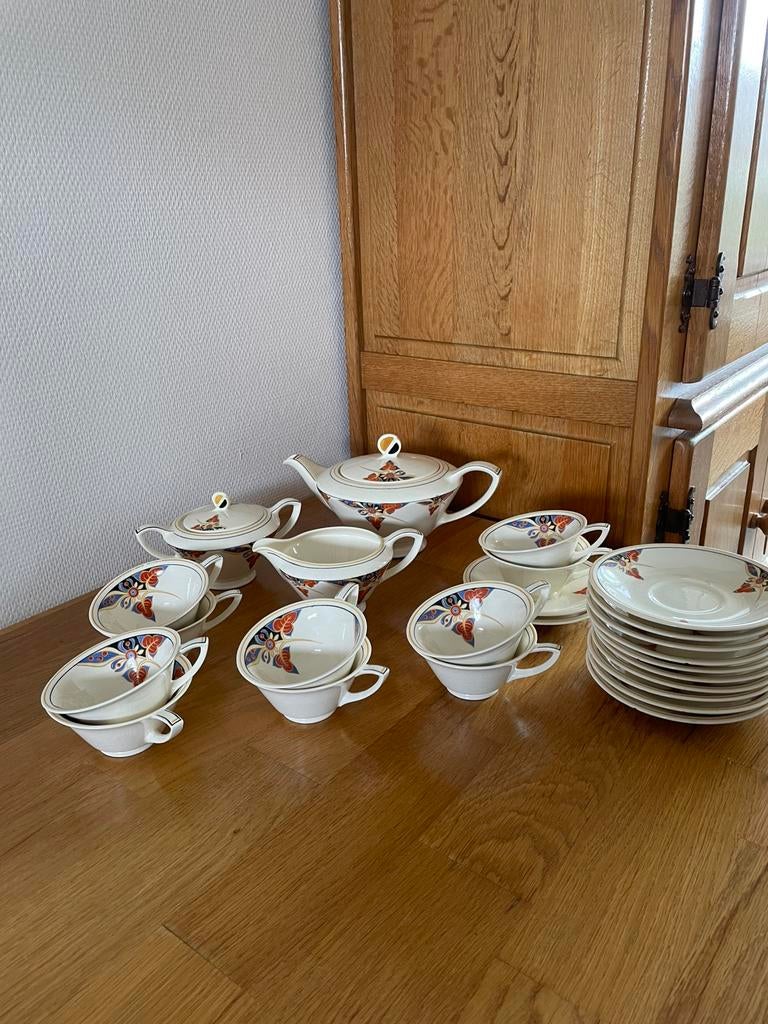 Thee/ koffie servies mosa plateel, Ophalen