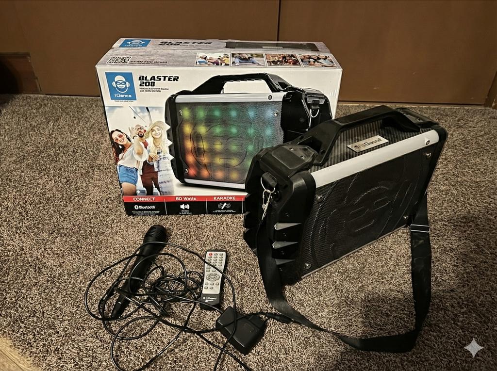iDance Blaster 208 - Draagbare Bluetooth Speaker, Gebruikt, Overige typen, 60 tot 120 watt, Ophalen