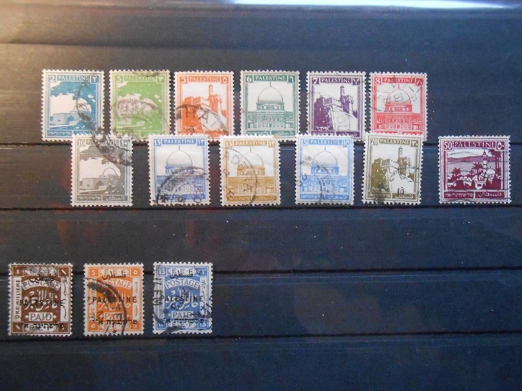 partijtje postzegels Palestina, Ophalen of Verzenden, Gestempeld, Midden-Oosten
