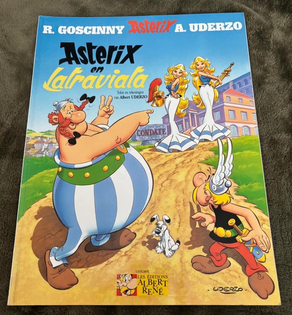 Asterix Strip: Asterix en Latraviata. IZGS, Eén stripboek, Ophalen of Verzenden, Zo goed als nieuw