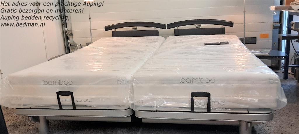 Prachtige Auping Royal, handverstelbaar! Gratis bez/Mont!, Verstelbaar, Tweepersoons, Ophalen of Verzenden, Zo goed als nieuw