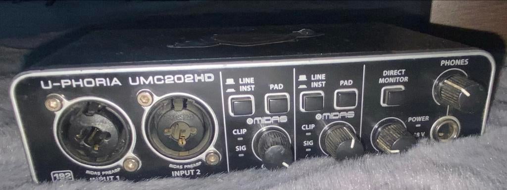 Behringer U-Phoria UMC202HD audio interface, Ophalen, Gebruikt