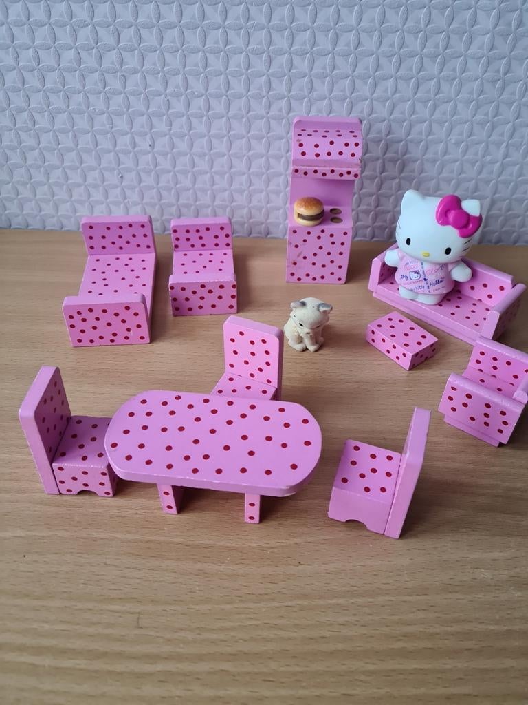 Poppenhuis meubeltjes  en poppetjes, Ophalen of Verzenden, Poppenhuis