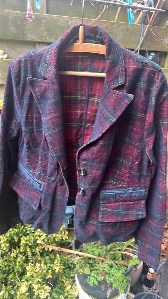 Jasje, Ophalen of Verzenden, Zo goed als nieuw, Maat 42/44 (L), Blauw