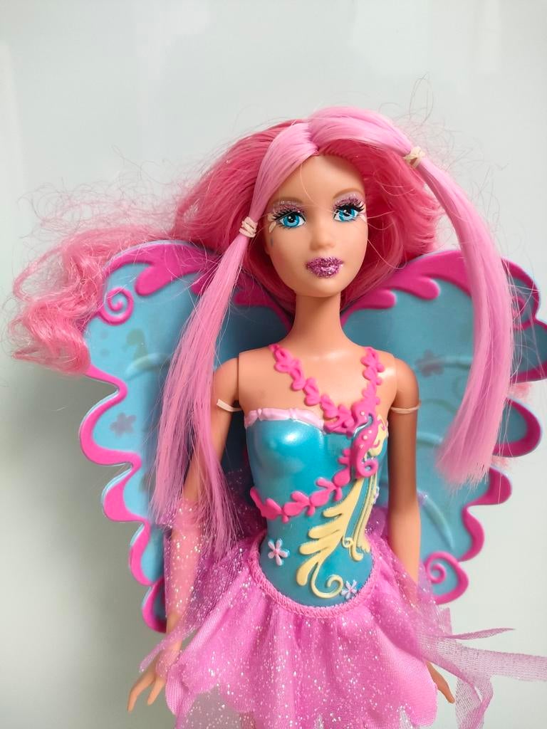 Twee Barbie poppen Fairytopia Poppen, Kinderen en Baby's, Speelgoed | Poppen, Ophalen of Verzenden, Gebruikt, Barbie
