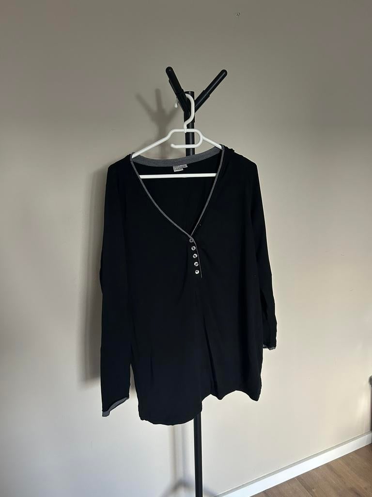 Zwart shirtje maat 50 Giada, Ophalen of Verzenden, Gedragen, Zwart, Shirt of Top