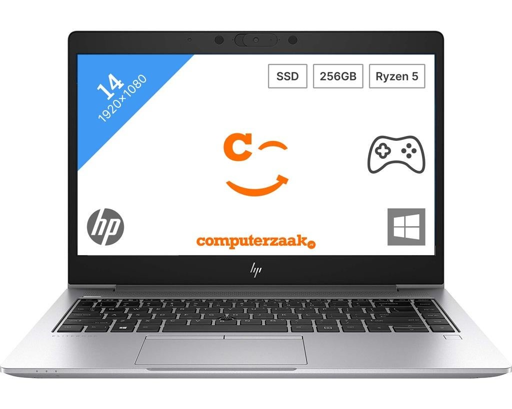 HP EliteBook 745 G6/AMD Ryzen 3/8GB/256GB M.2 SSD/Windows 11, 256 GB, 2 tot 3 Ghz, Qwerty, 8 GB