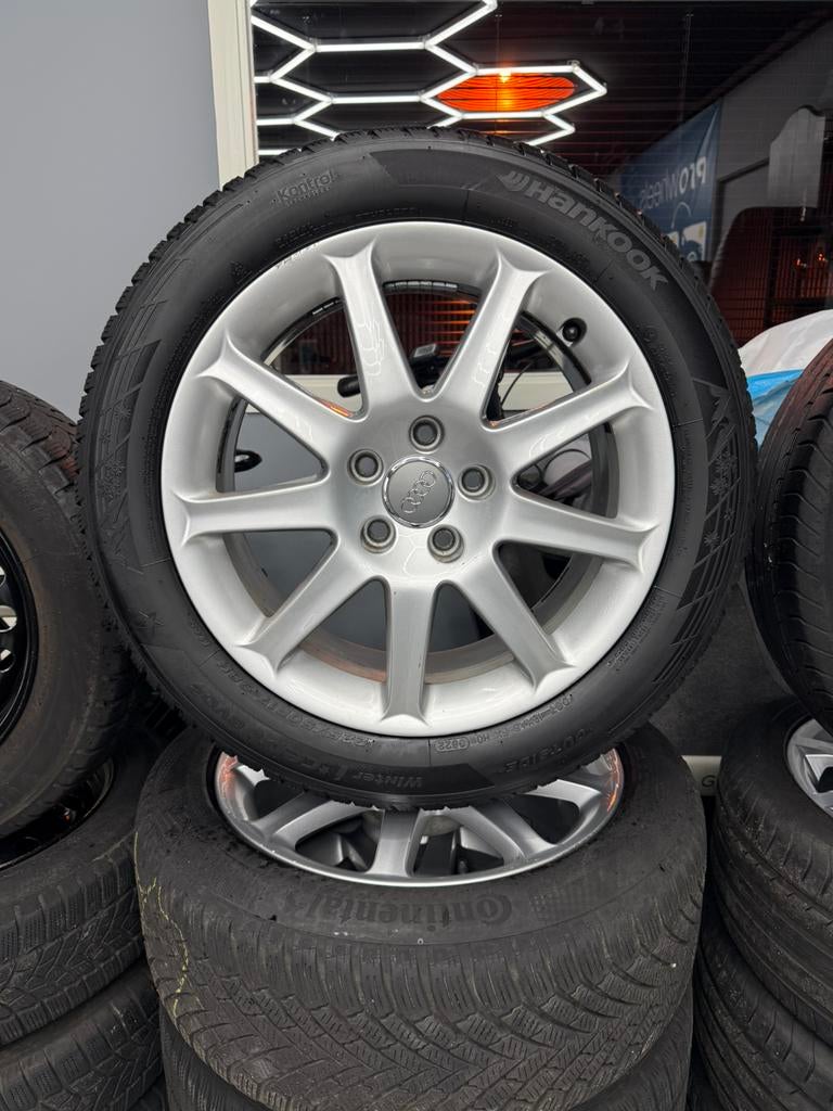 17 Inch Originele Winterset Audi A6 5x112, Gebruikt, Banden en Velgen, 17 inch, 225 mm