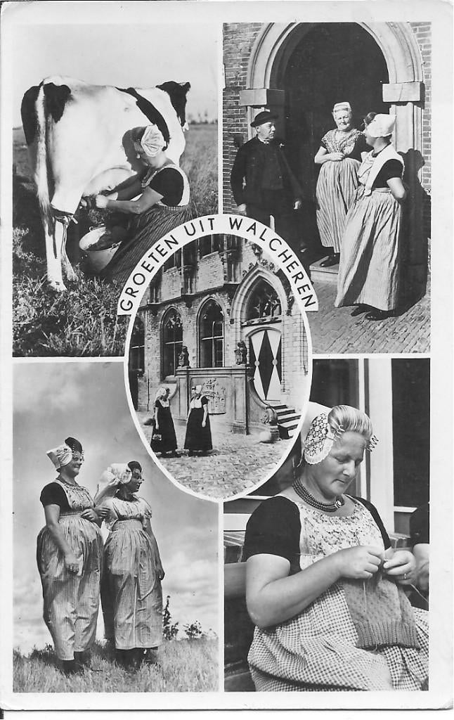 Groeten uit Walcheren., Ophalen of Verzenden, 1940 tot 1960, Gelopen, Zeeland