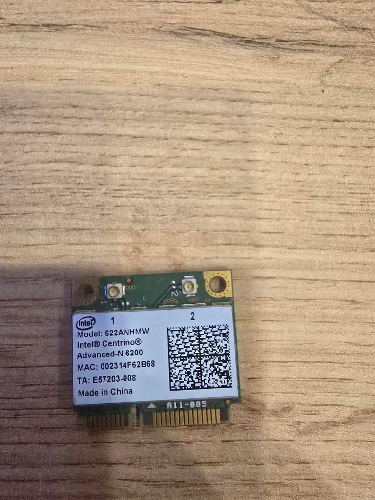 Intel Centrino Advanced-N 6200 WiFi kaart, Ophalen of Verzenden, Gebruikt, Intern, Intel