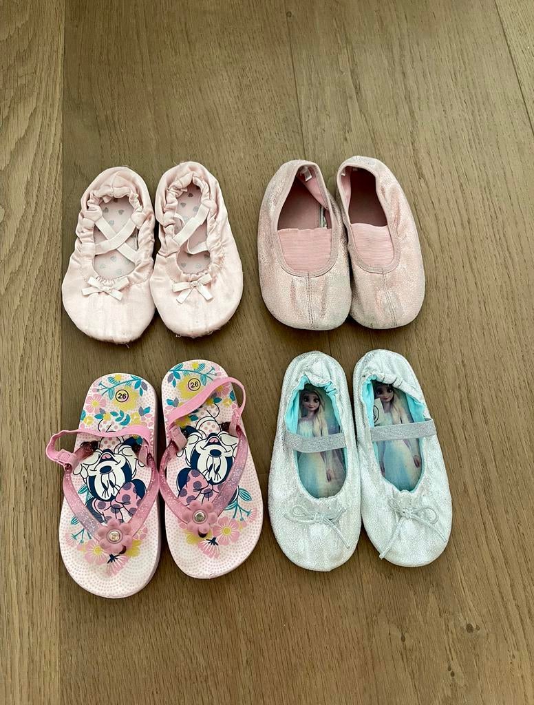 🌸 Dansschoenen slippers ballerina’s Frozen 26 🌸, Gebruikt, Meisje, Schoenen, Ophalen of Verzenden