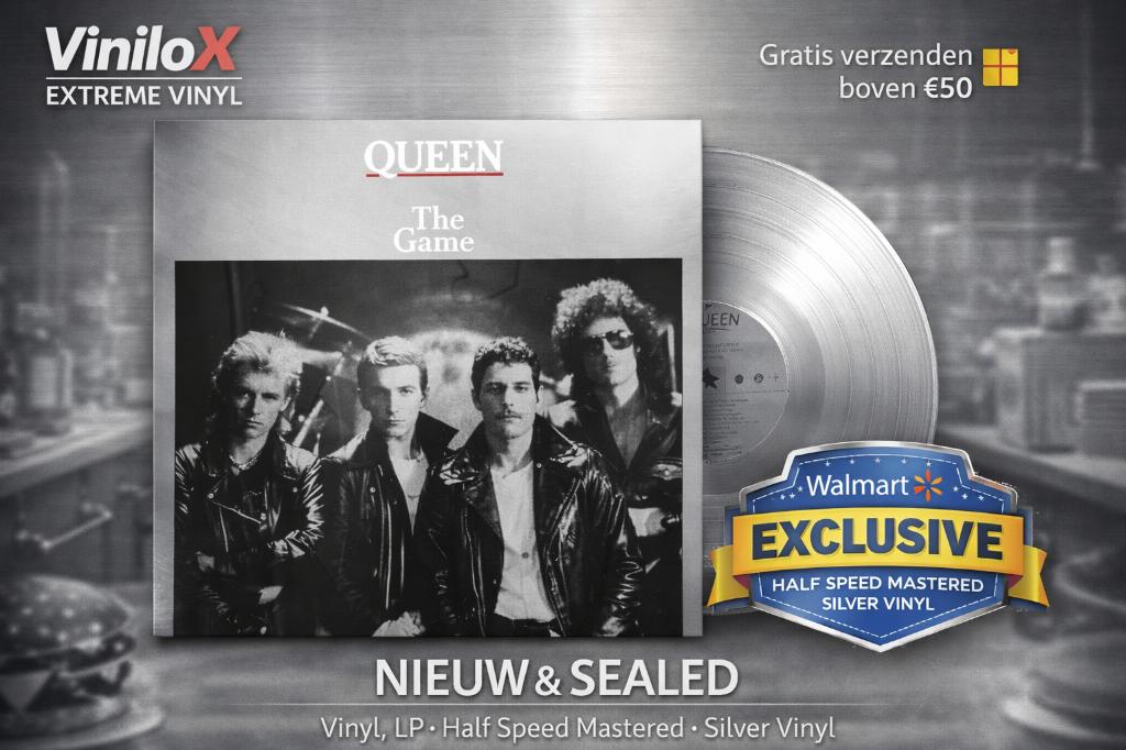 Queen – The Game | Walmart Exclusive Silver Vinyl LP | Lps, Cd's en Dvd's, Vinyl | Rock, Ophalen of Verzenden, Nieuw in verpakking
