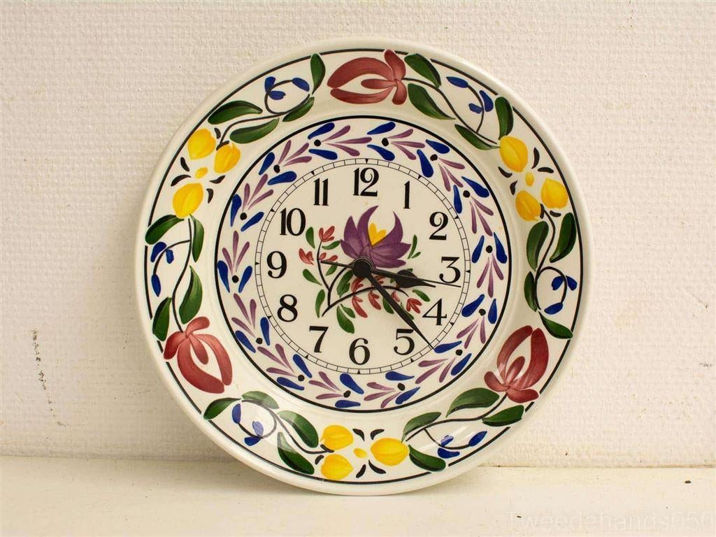 klok 25535, Ophalen of Verzenden, Gebruikt, Wandklok