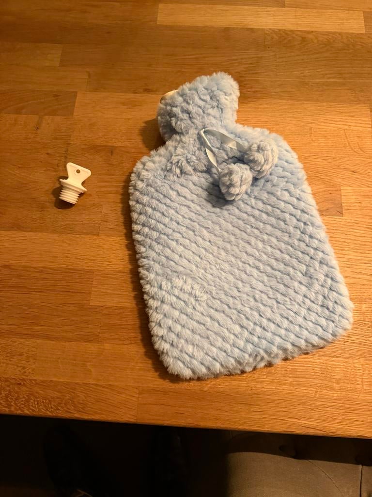 Blauwe Warmwaterkruik met Zachte Hoes, Ophalen of Verzenden, Gebruikt, Badproduct