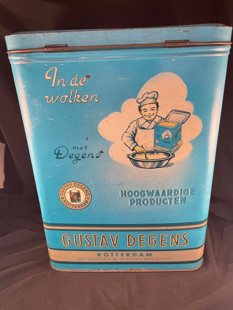 Oud voorraadblik uit Rotterdam, Verzamelen, Blikken, Ophalen of Verzenden, Gebruikt, Overige, Overige merken