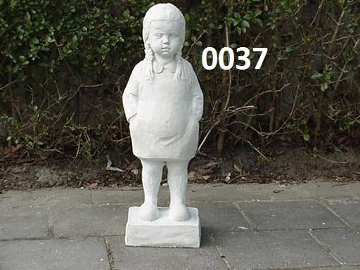 Meisje met vlechtjes., Ophalen, Nieuw, Beton, Mensenbeeld