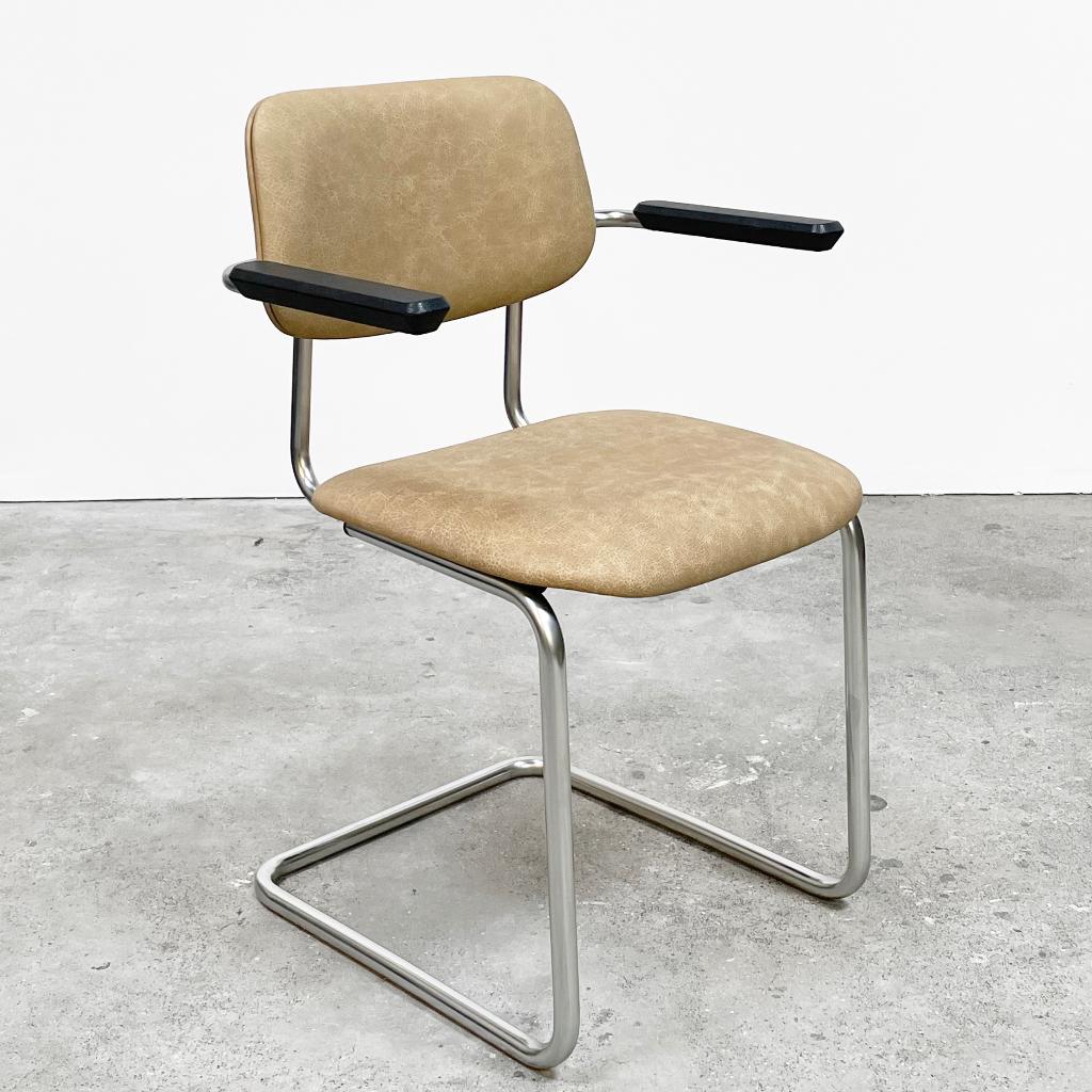 Vintage Gispen 1125 cirrus, info/prijs/aantal > beschrijving, Ophalen, Overige kleuren, Leer, Zo goed als nieuw