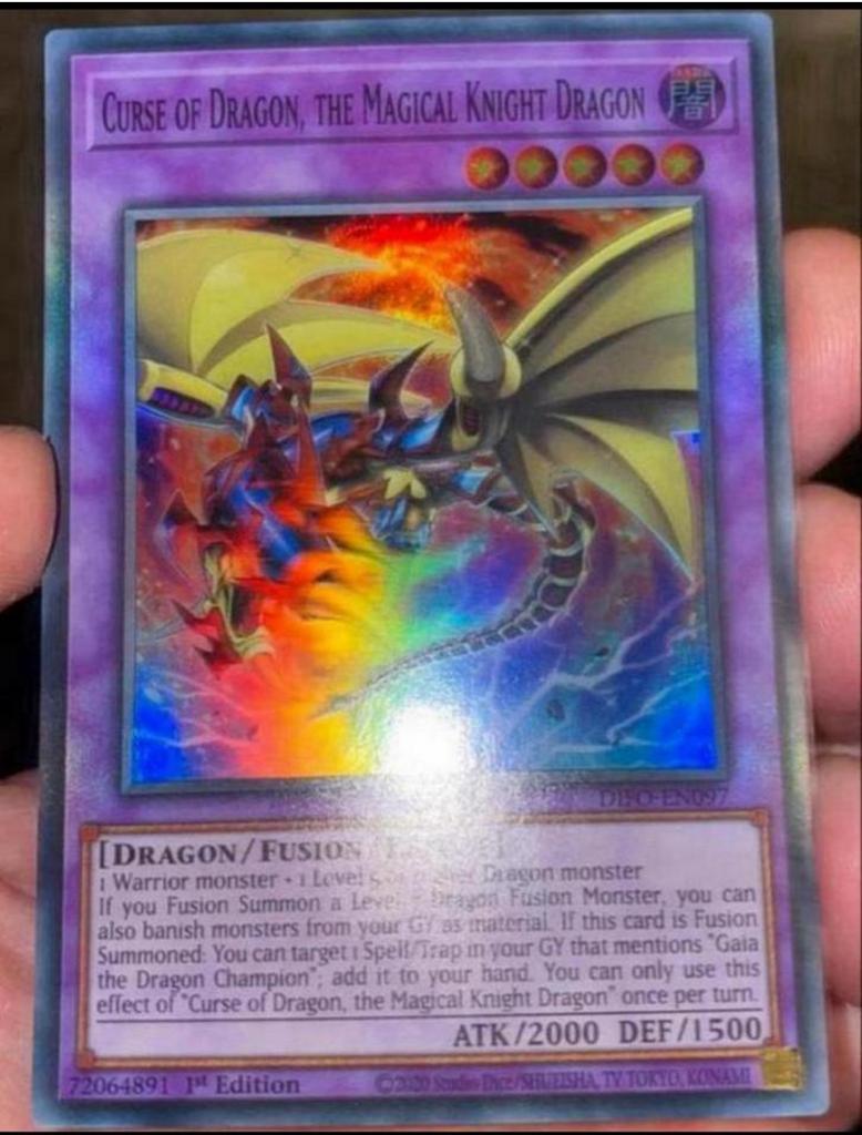 Yu-Gi-Oh? Curse of Dragon, the Magical Knight Dragon DIFO 1s, Verzenden, Zo goed als nieuw, Losse kaart, Foil