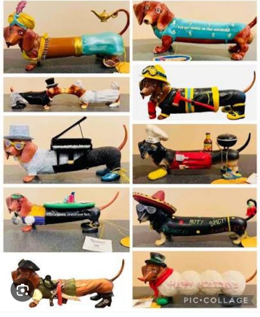 Gezocht: Westland Hot diggity dog figurines teckel beeldjes, Verzamelen, Beelden en Beeldjes, Zo goed als nieuw, Ophalen of Verzenden