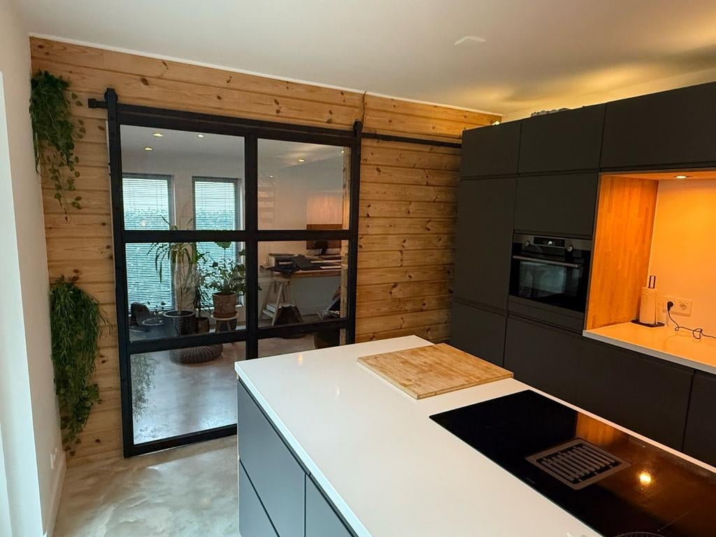 Staallook schuifdeur in elke maat, inclusief railsysteem, 100 tot 120 cm, Binnendeur, Nieuw, Barndoorshop