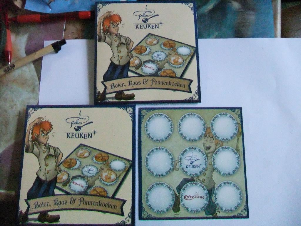 Efteling Boter kaas en eieren  alles wat op de foto staat, Verzamelen, Efteling, Verzenden, Zo goed als nieuw, Gebruiksvoorwerp