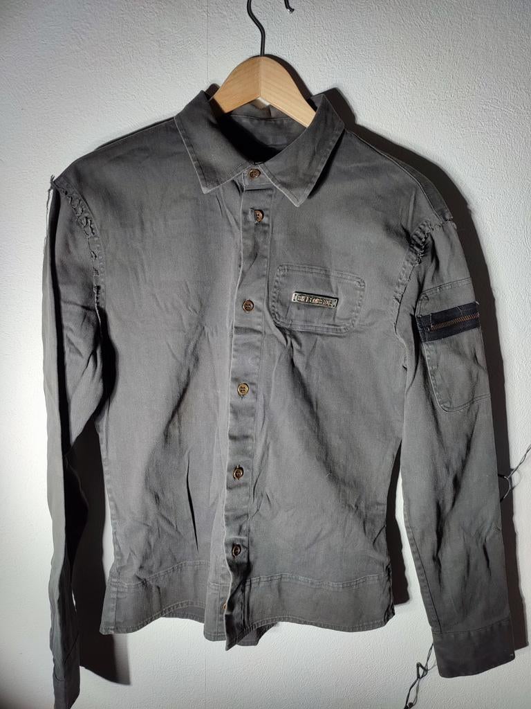Bikkembergs grijs Medium overhemd blouse lange mouwen, Maat 38/40 (M), Ophalen of Verzenden, Grijs, Bikkembergs