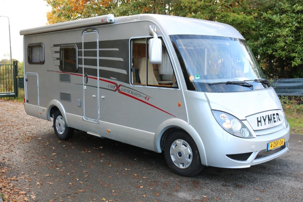 Hymer Exsis 562 Silverline lengtebedden+Hefbed 4 persoons, Standaard zit, Ringverwarming, Ford, Bedrijf