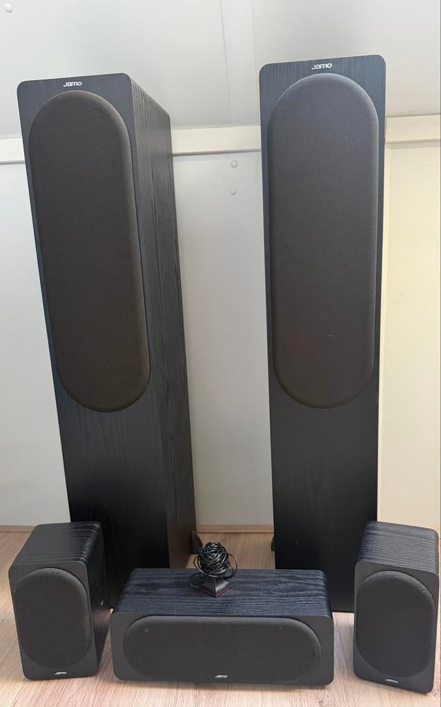 Jamo S420 5.0 Home Cinema Speakerset, Gebruikt, 70 watt of meer, 5.1-systeem, Overige spelers
