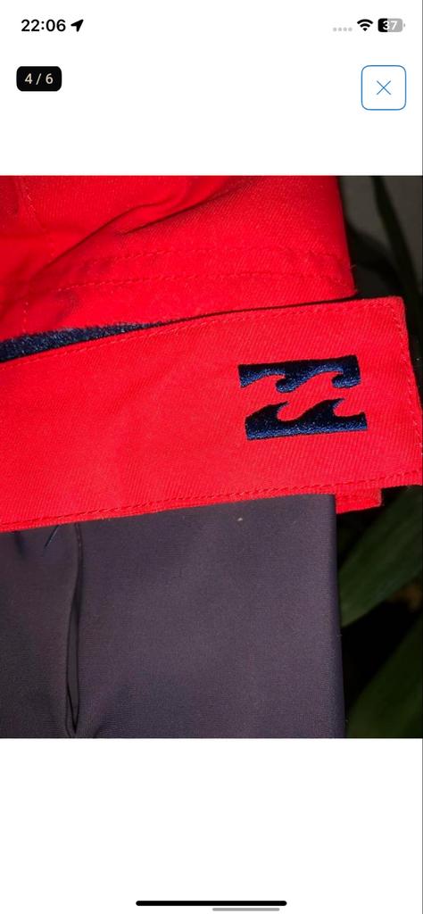 Billabong ski jas - maat S nieuw, Ophalen of Verzenden, Maat 46 (S) of kleiner, Rood, Billabong