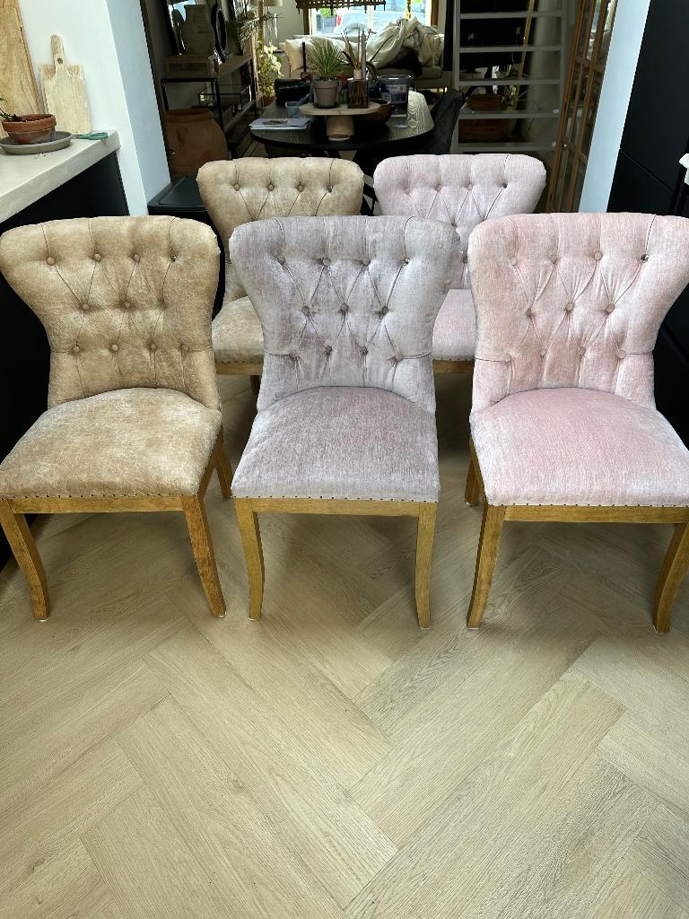 3 Riviera maison stoelen, ook los te koop, Ophalen, Gebruikt, Overige kleuren, Drie